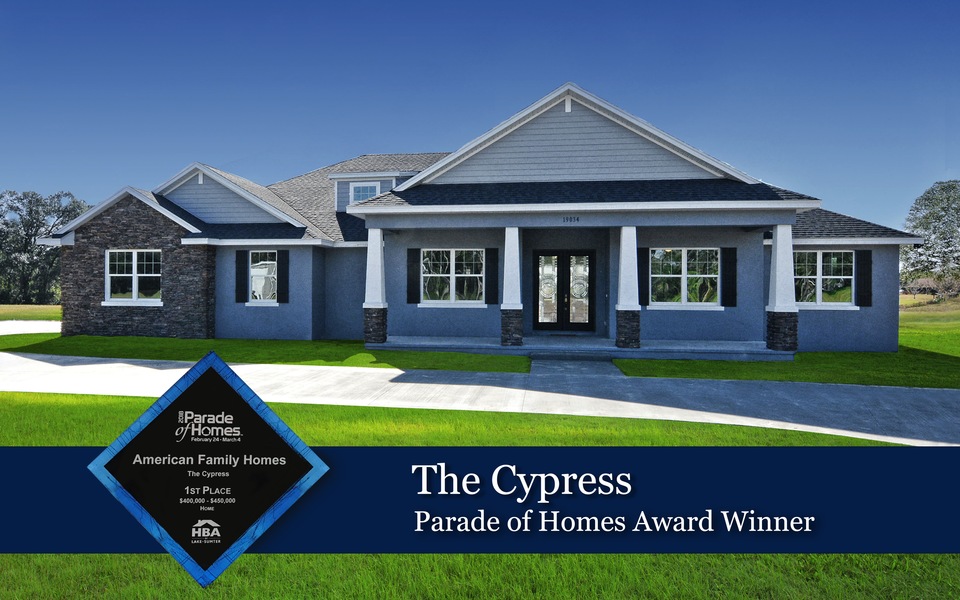 American Family Homes Wins Big for The Cypress Model